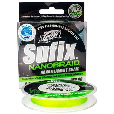 Sufix Nanobraid - Chartreuse 100mt